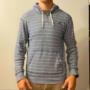 Blue Striped Hoodie - Hurley